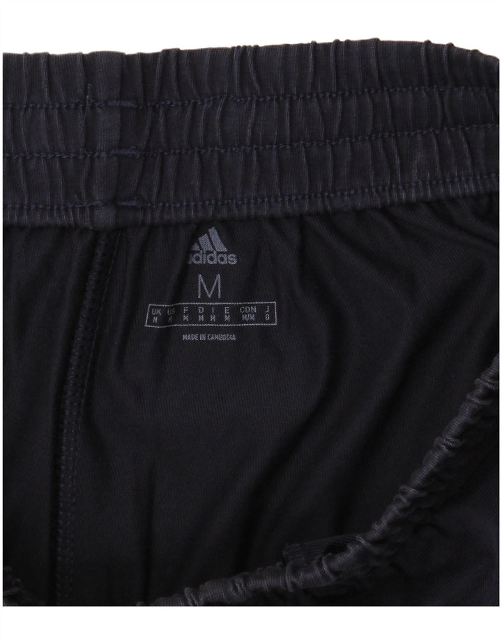 Shorts esportivos masculinos Adidas médio azul marinho