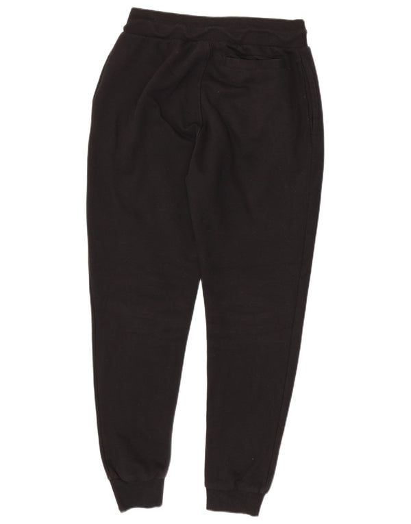 Fila Womens Tracksuit Calças Joggers UK 12 Médio Algodão Preto