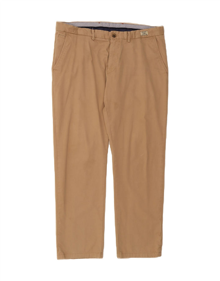 TOMMY HILFIGER Mens Straight Chino Trousers W40 L32 Brown Cotton Vintage Tommy Hilfiger and Second-Hand Tommy Hilfiger from Messina Hembry 