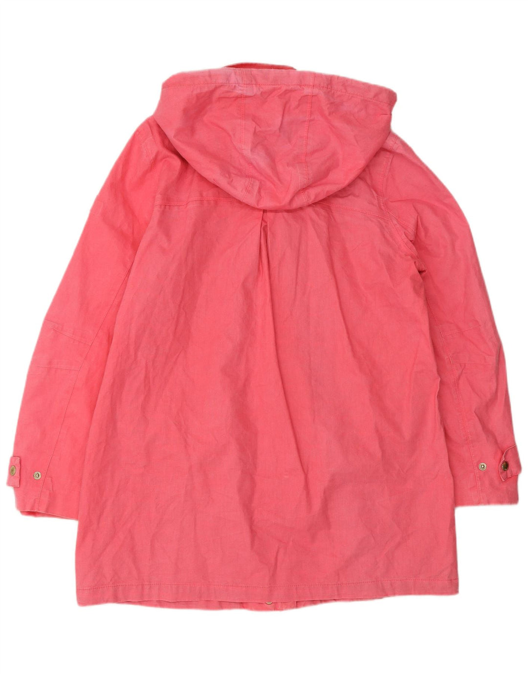 Capa de chuva feminina com capuz JOULES UK 12 linho rosa médio