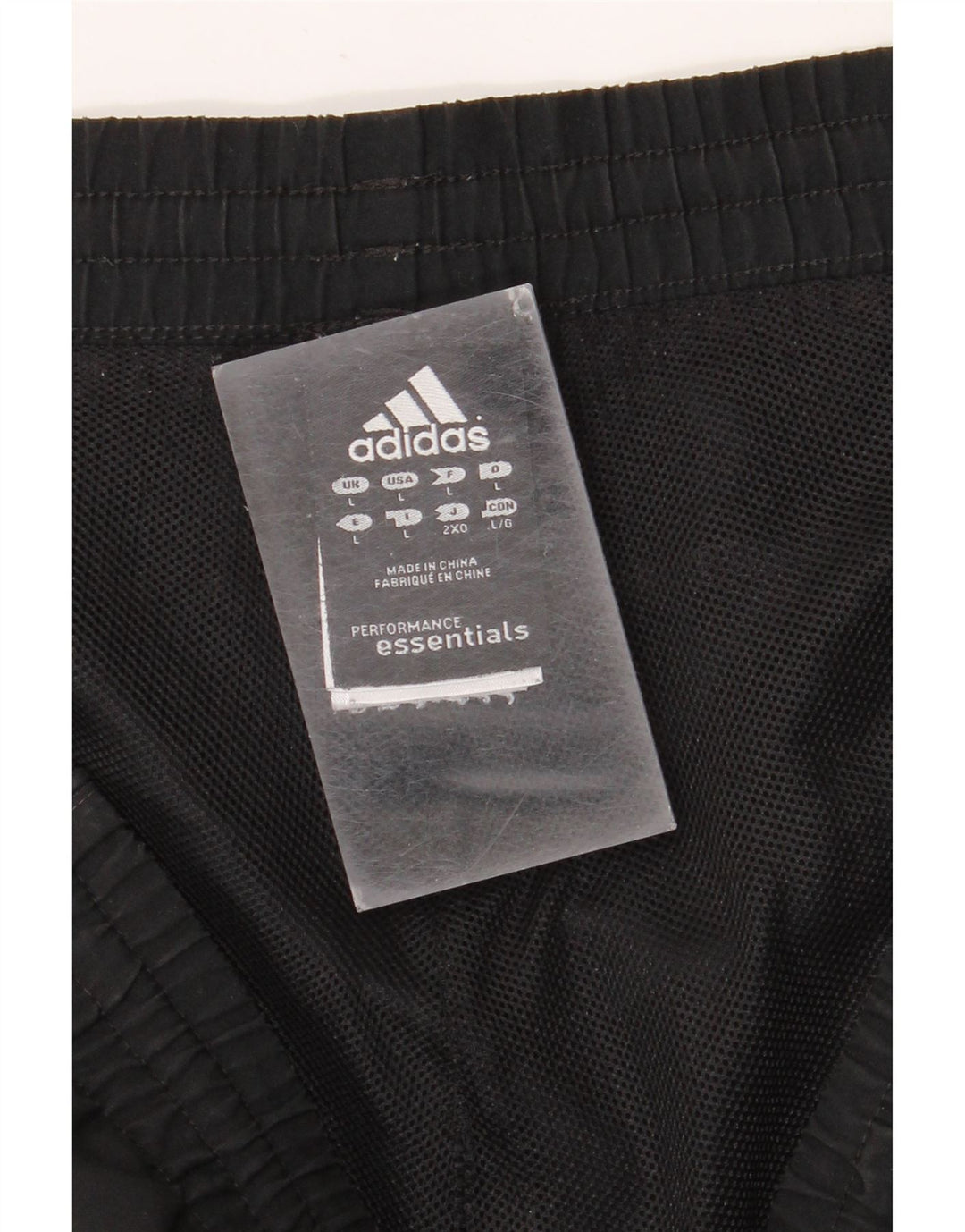 Shorts esportivos masculinos Adidas grande poliéster preto