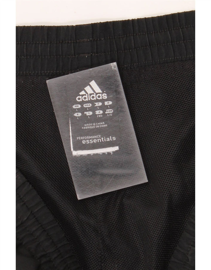 Shorts esportivos masculinos Adidas grande poliéster preto