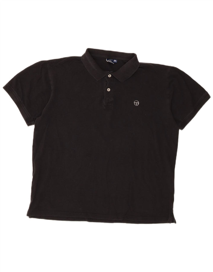 Camisa polo masculina Sergio Tacchini 3XL algodão preto