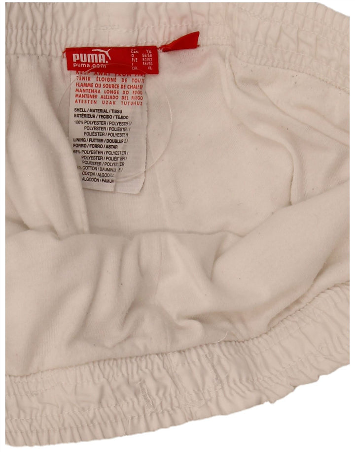 Shorts esportivos gráficos masculinos Puma XL branco poliéster