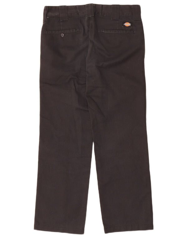 Calças Chino Masculinas Dickies Slim Straight W30 L30 Poliéster Preto