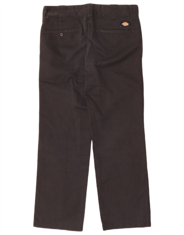 Calças Chino Masculinas Dickies Slim Straight W30 L30 Poliéster Preto