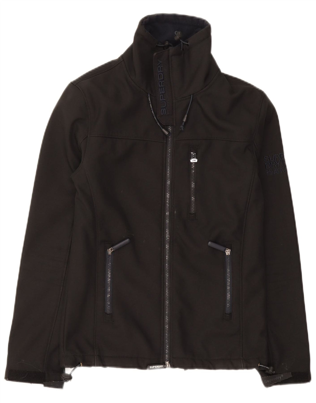 Jaqueta corta-vento masculina Superdry Windtrekker UK 34 XS poliéster preto
