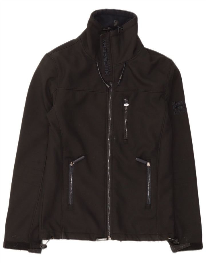 Jaqueta corta-vento masculina Superdry Windtrekker UK 34 XS poliéster preto