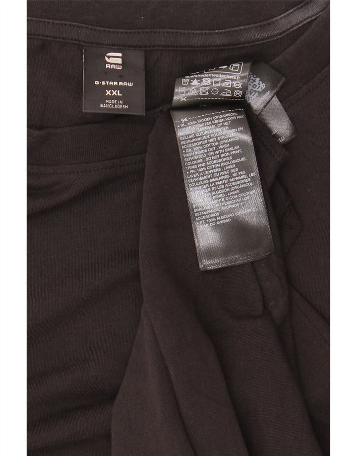 Camiseta masculina G-STAR Top 2XL algodão preto