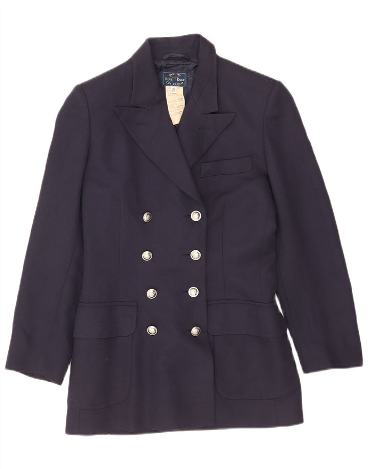 Jaqueta Les Copains Feminina Blue Eagle Blazer IT 40 Pequeno Azul Marinho