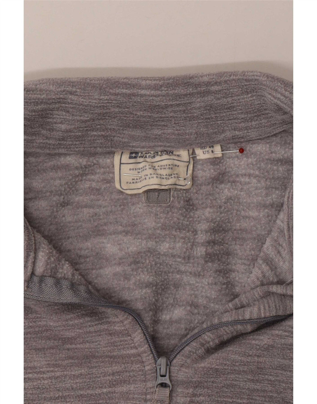 Suéter de lã feminino Mountain Warehouse com zíper e gola EU 40 cinza médio