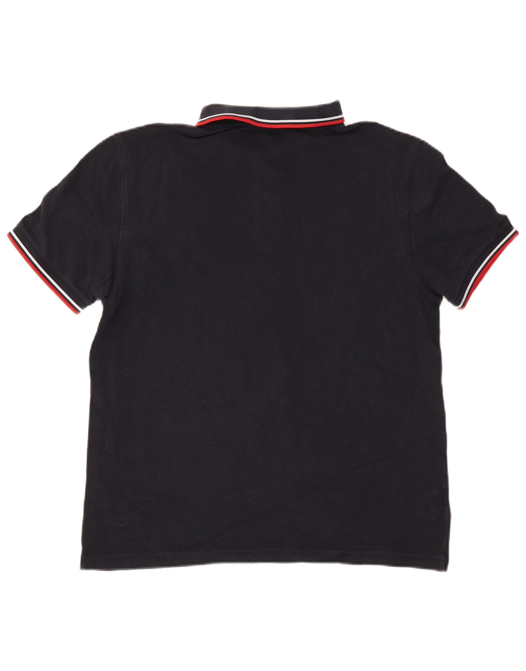 Camisa polo masculina Fred Perry grande algodão listrado azul marinho