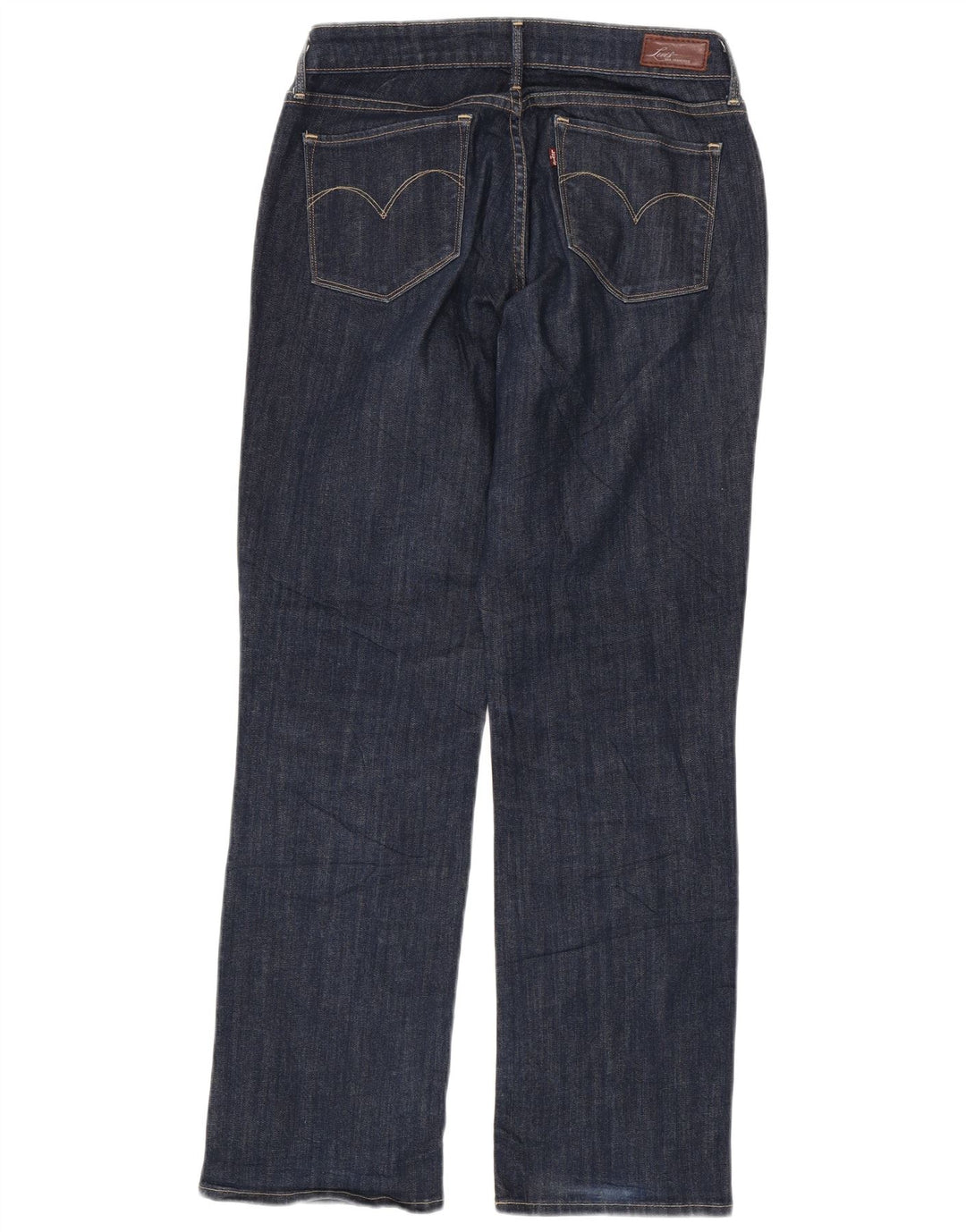 Jeans retos femininos LEVI'S W31 L30 algodão azul marinho