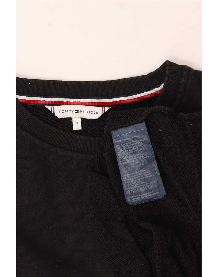 Tommy Hilfiger moletom masculino jumper pequeno algodão preto