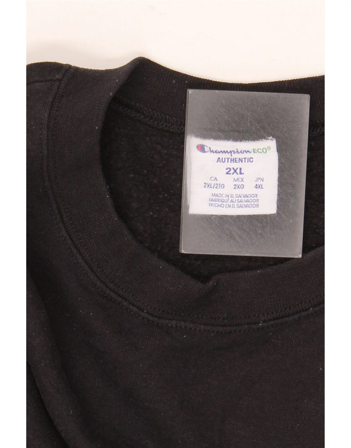 Champion moletom masculino jumper 2XL algodão preto