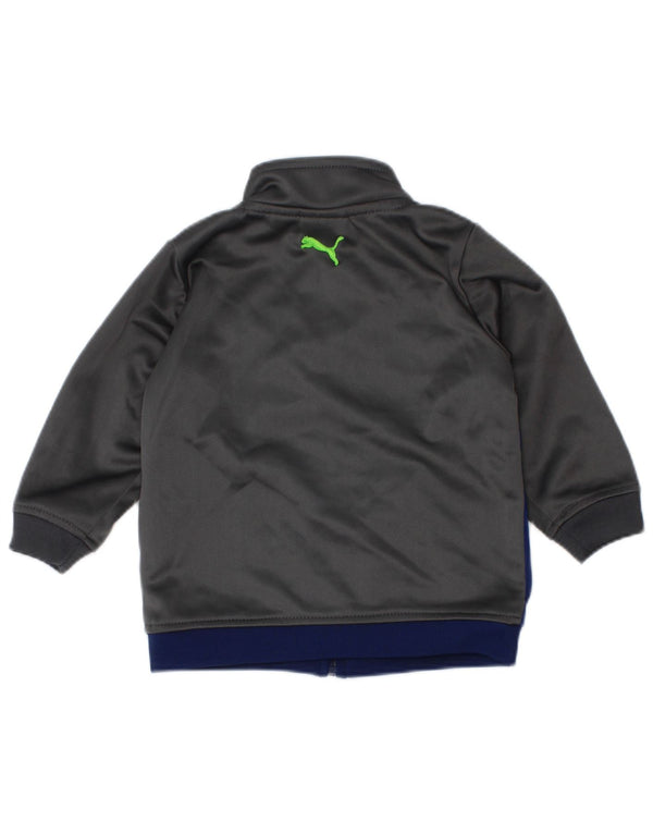 Jaqueta Puma Baby Boys Graphic Treino Top 6-9 Meses Cinza Colorblock