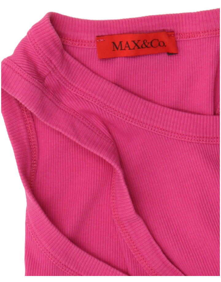 Top colete feminino Max & Co. UK 12 rosa médio