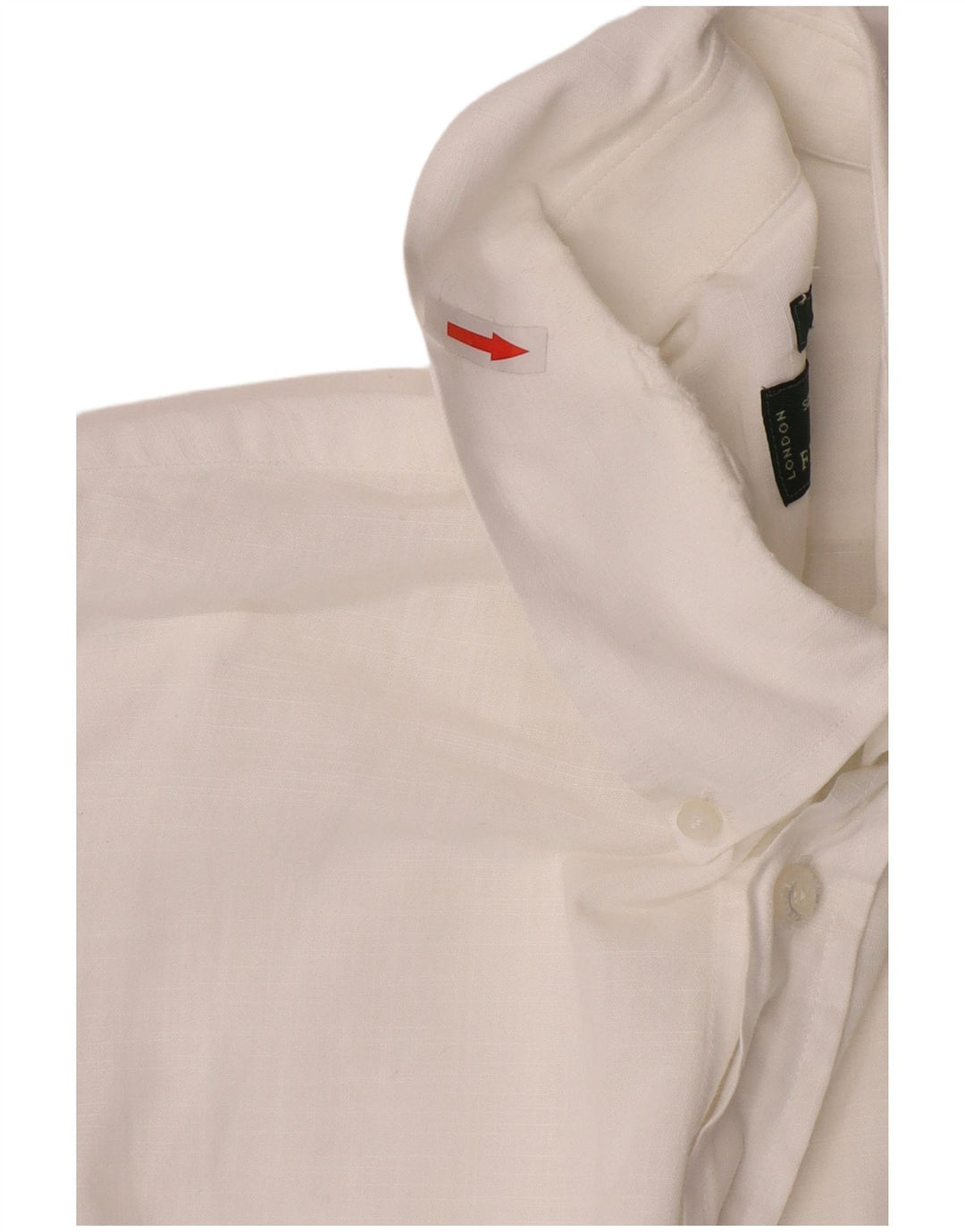 Camisa masculina Slim Fit Fred Perry grande algodão branco