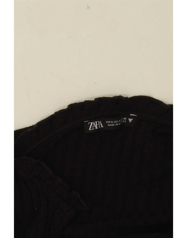 Vestido Jumper Feminino Zara Reino Unido 10 Pequeno Preto