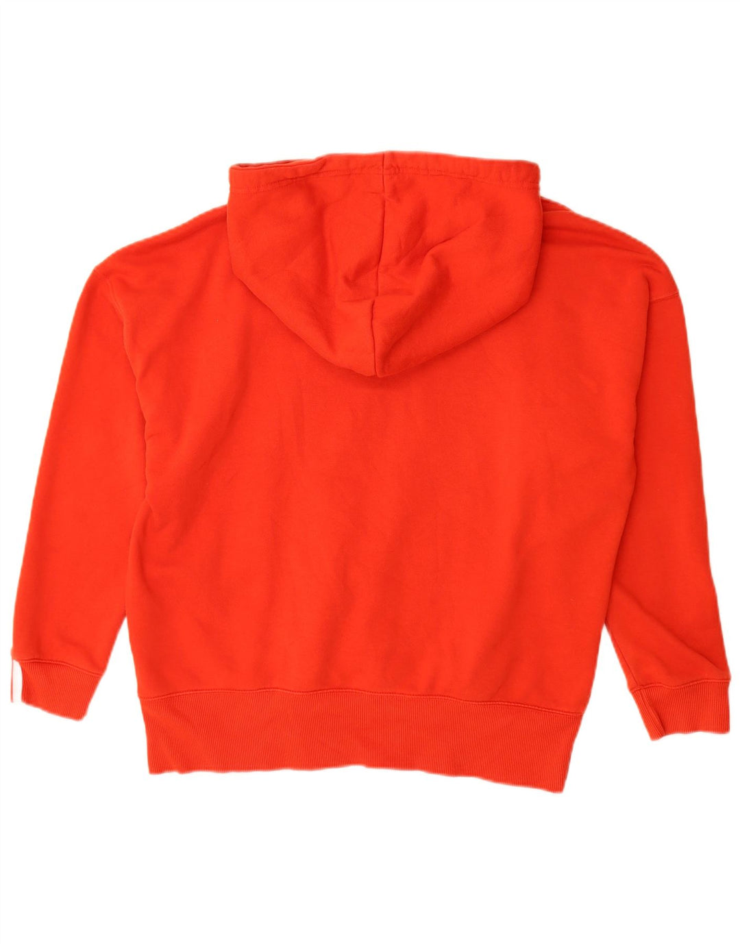 ADIDAS Womens Graphic Oversized Hoodie Jumper Reino Unido 8 Pequeno Algodão Vermelho