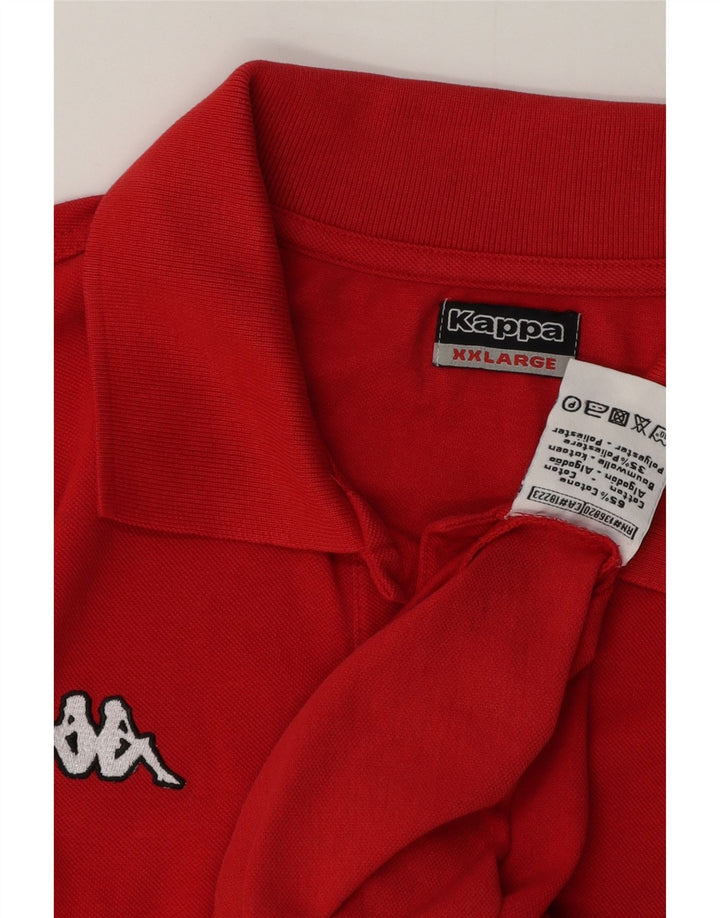 Camisa polo masculina Kappa 2XL algodão vermelho