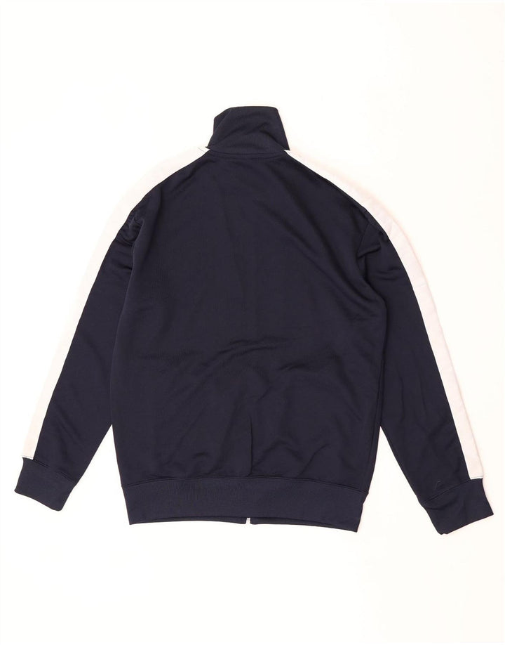 Zara Jaqueta masculina de agasalho pequeno poliéster colorblock azul marinho