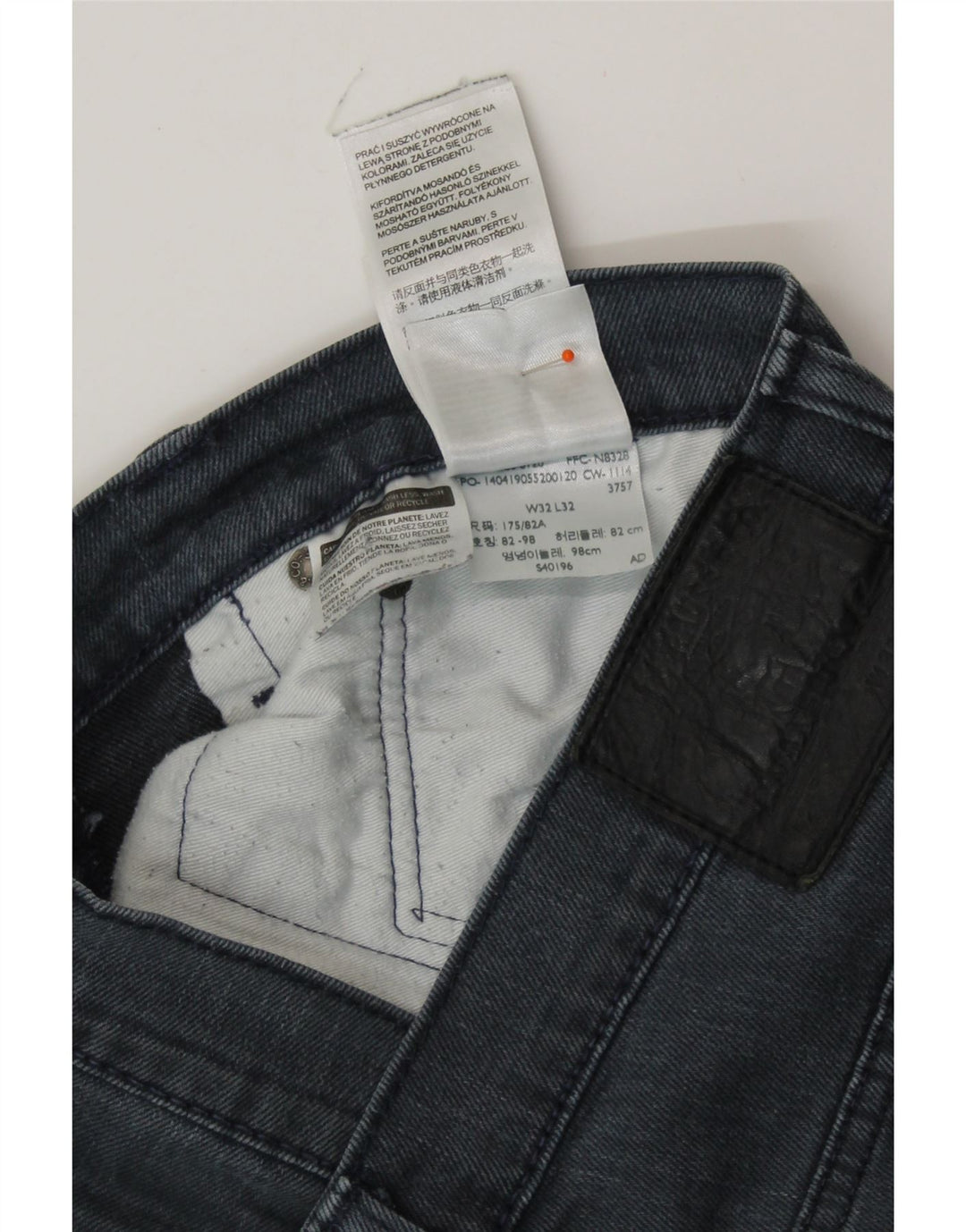LEVI'S Jeans Slim Masculino W32 L27 Algodão Cinza