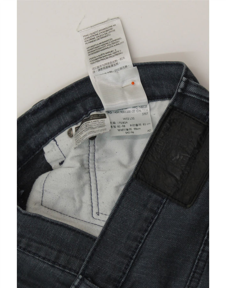 LEVI'S Jeans Slim Masculino W32 L27 Algodão Cinza