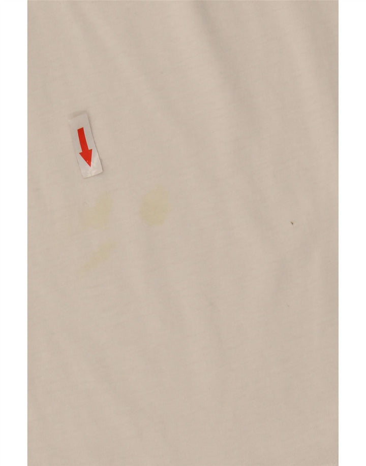 Wrangler Camiseta masculina gráfica Top médio algodão branco