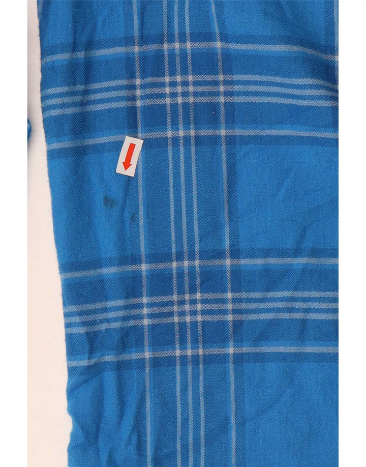 Camisa masculina de flanela clássica O'Neill de algodão xadrez azul médio