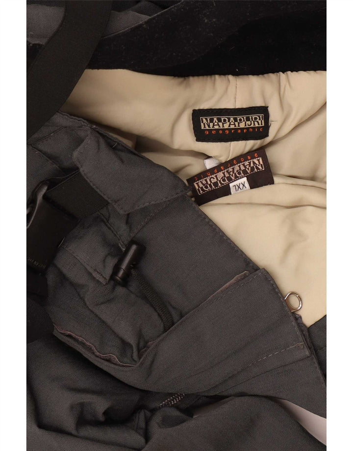Calça de esqui masculina Napapijri Dungarees 2XL cinza poliamida