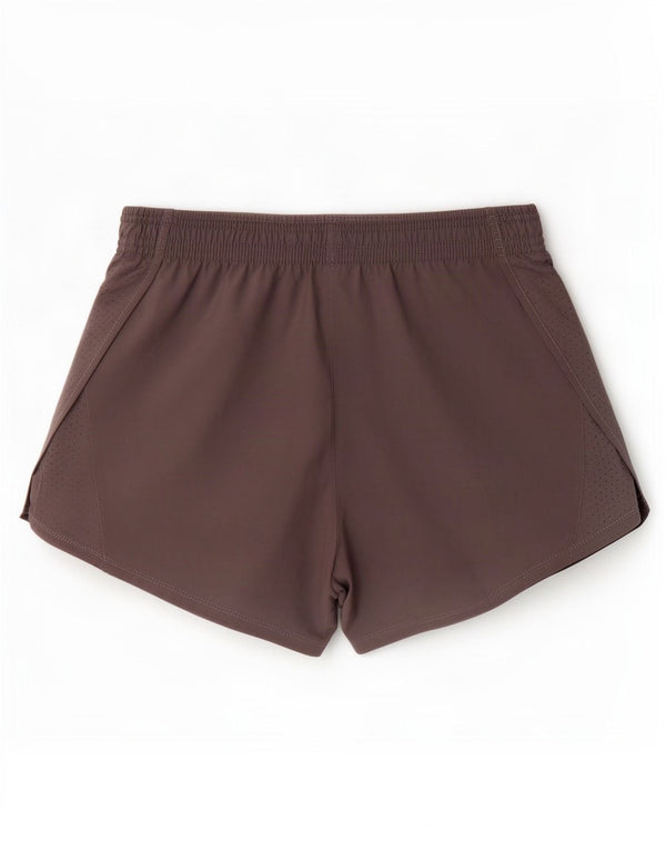 Shorts esportivo Nike feminino Dri Fit UK 8 pequeno cinza