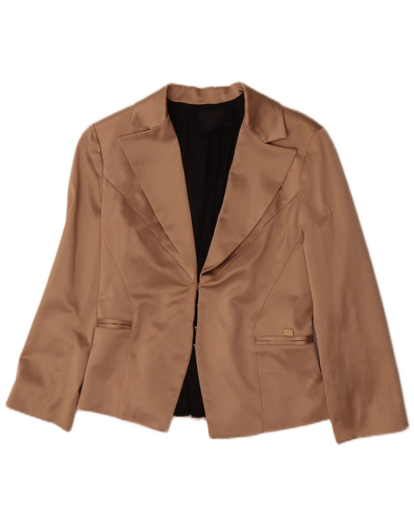 Elisabetta Franchi Conjunto feminino de 2 peças IT 44 poliéster bege médio