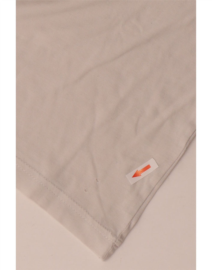 Puma Mens Graphic T-Shirt Top Pequeno Algodão Branco