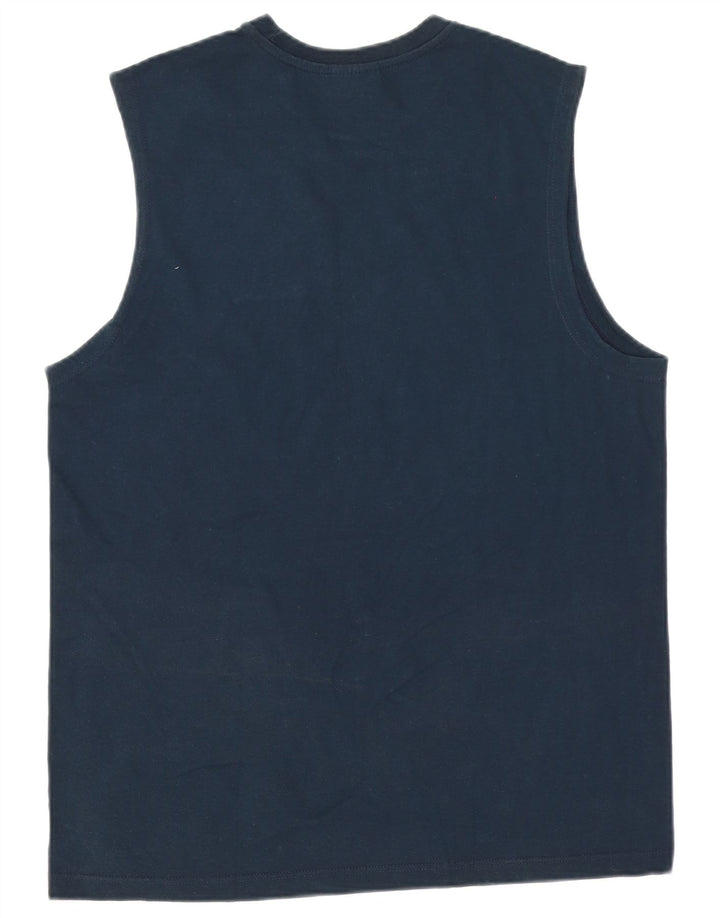 Colete masculino Champion XL azul marinho algodão