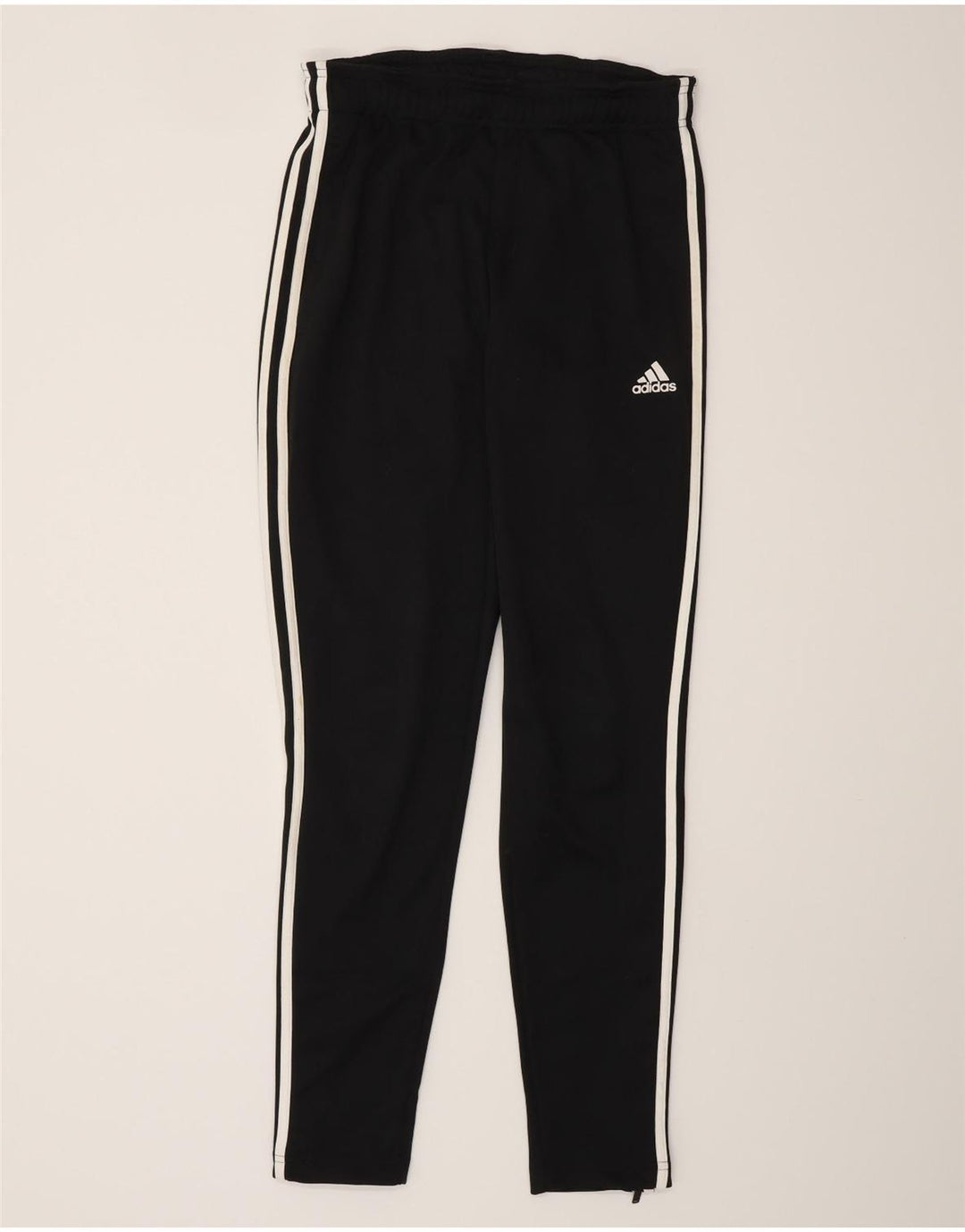 Calças de treino masculinas ADIDAS pequenas em poliéster preto