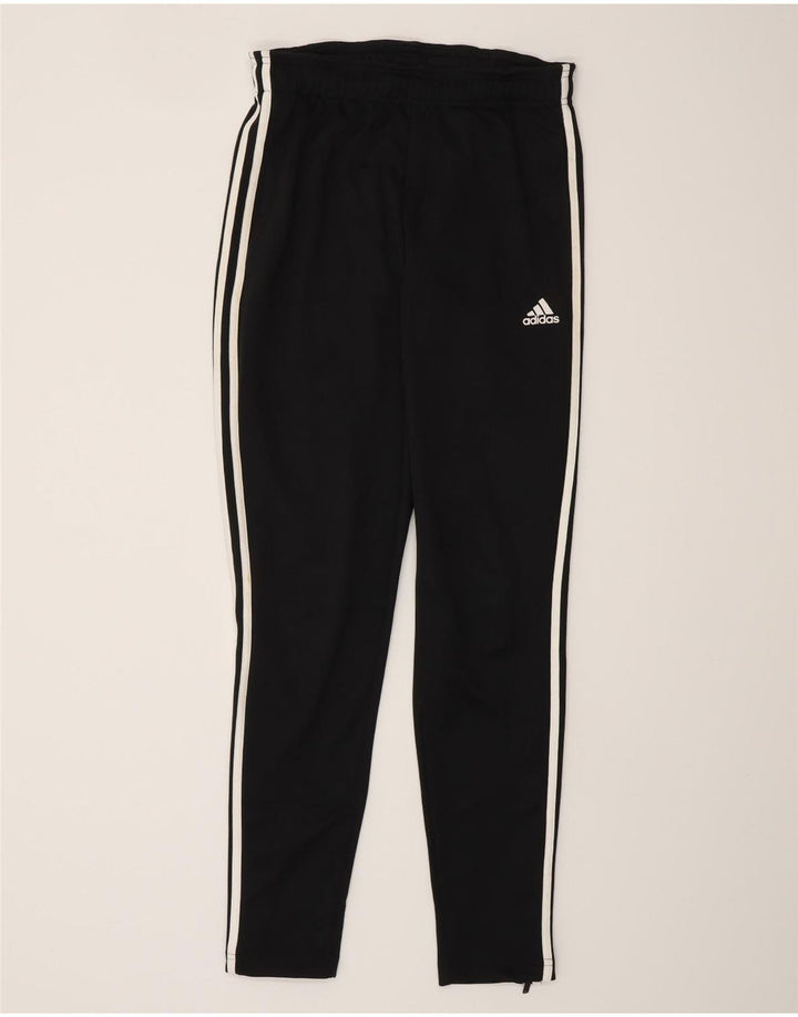 Calças de treino masculinas ADIDAS pequenas em poliéster preto