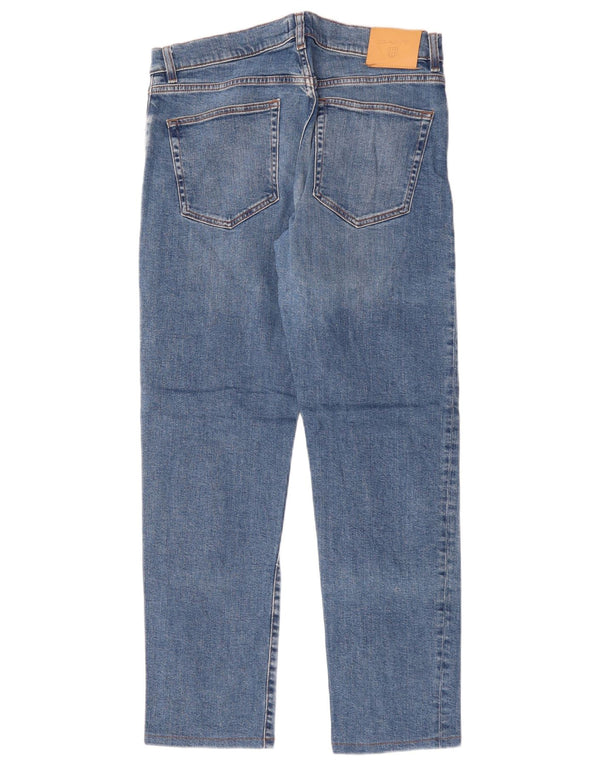 Jeans retos femininos GANT W32 L29 algodão azul