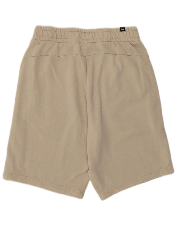 Shorts esportivos masculinos Puma médio bege algodão