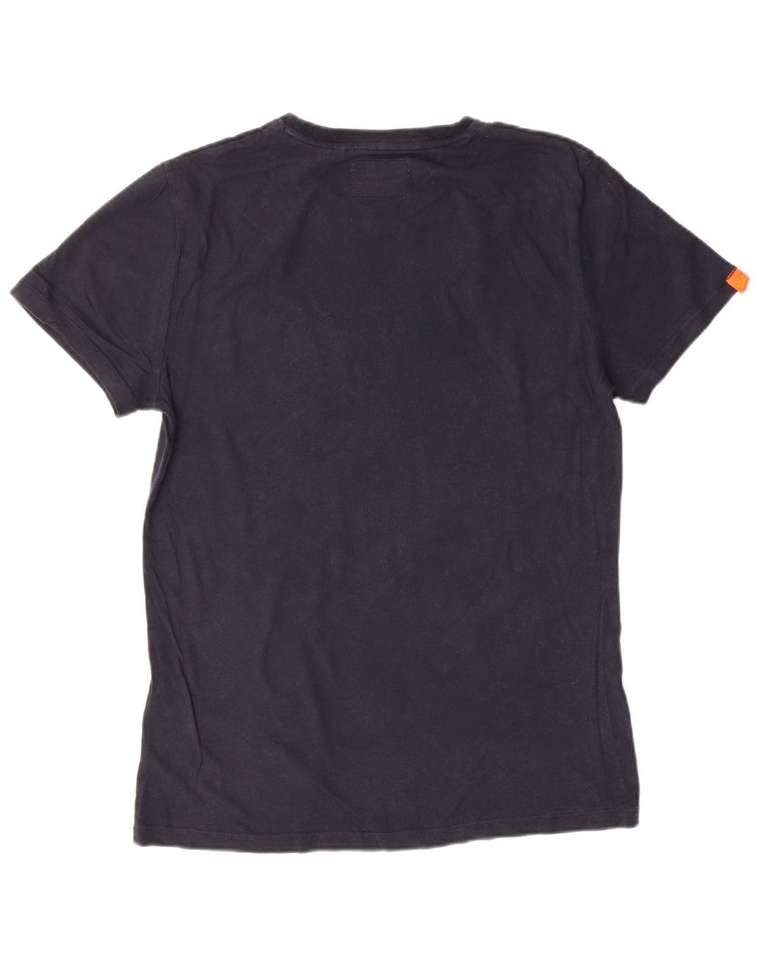 Camiseta masculina SUPERDRY Top grande de algodão preto clássico