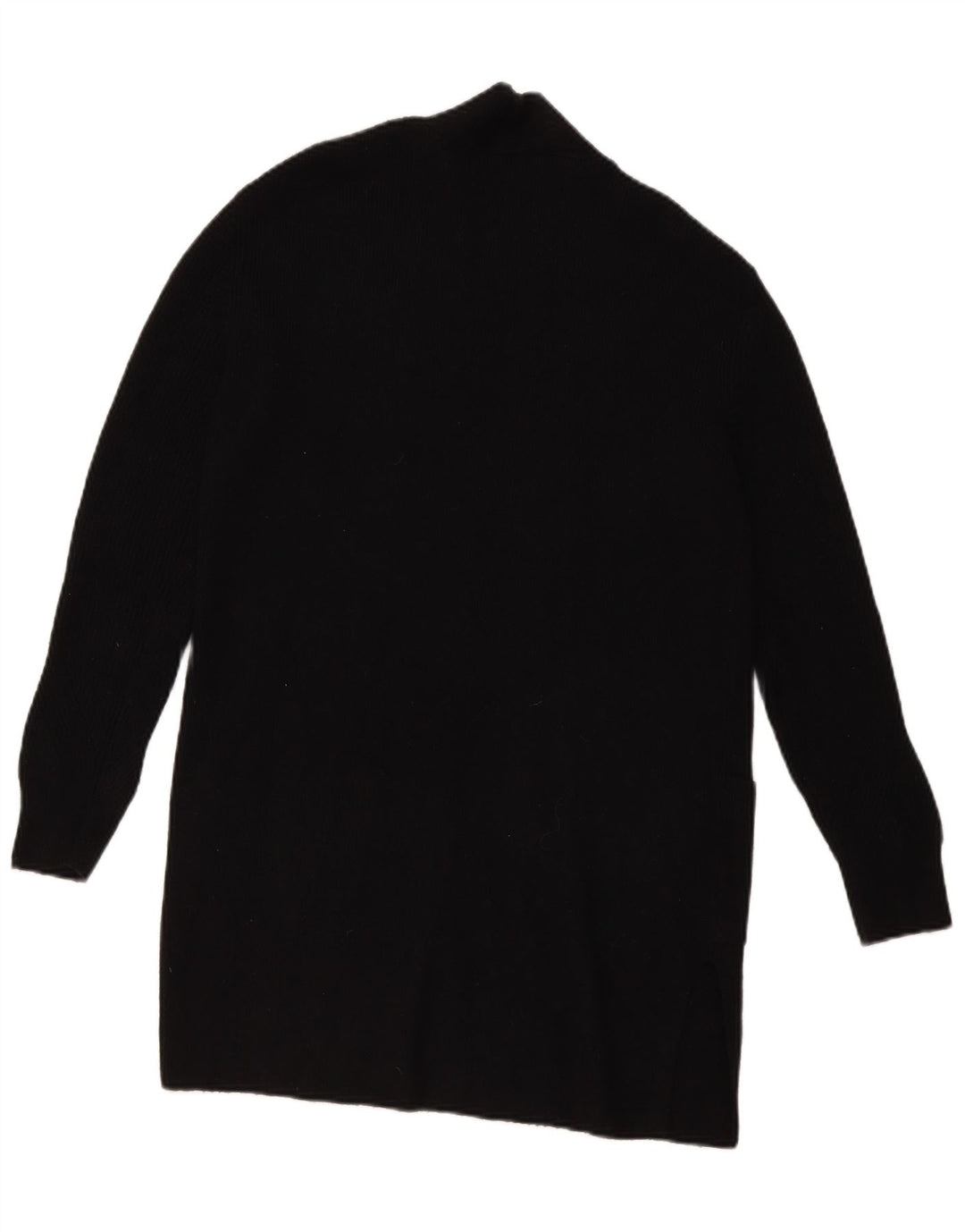 Suéter cardigã feminino Longline Marks & Spencer Reino Unido 10 pequeno preto