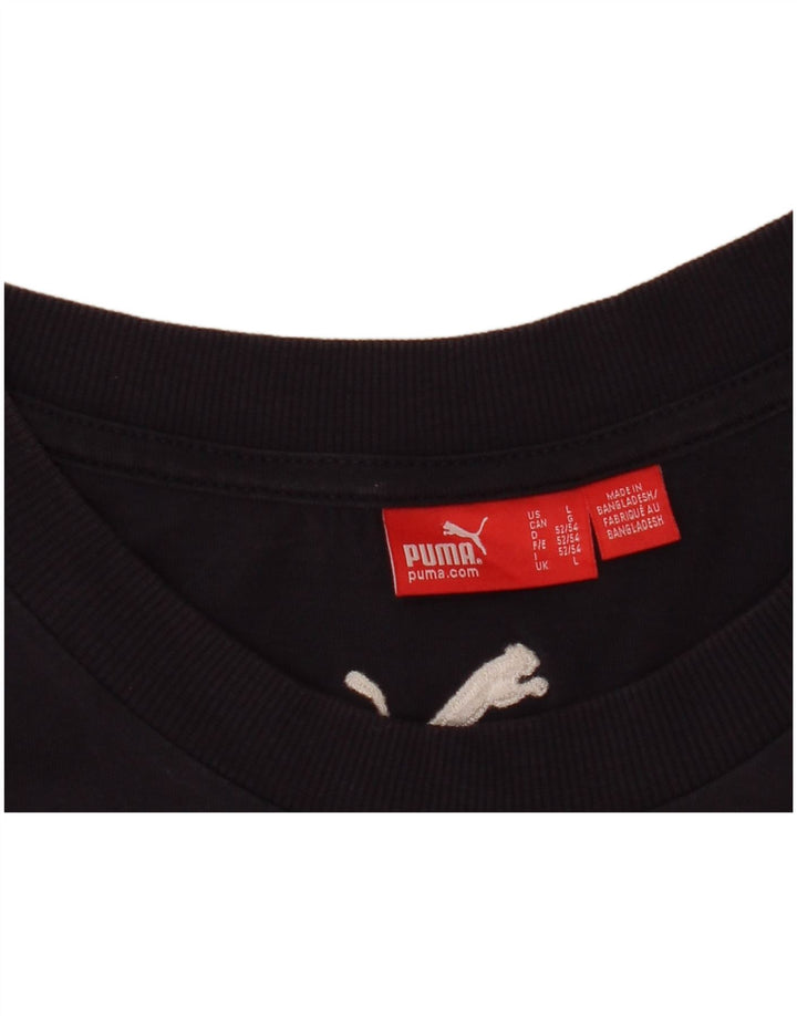 Puma Mens Graphic Vest Top Grande Azul Marinho