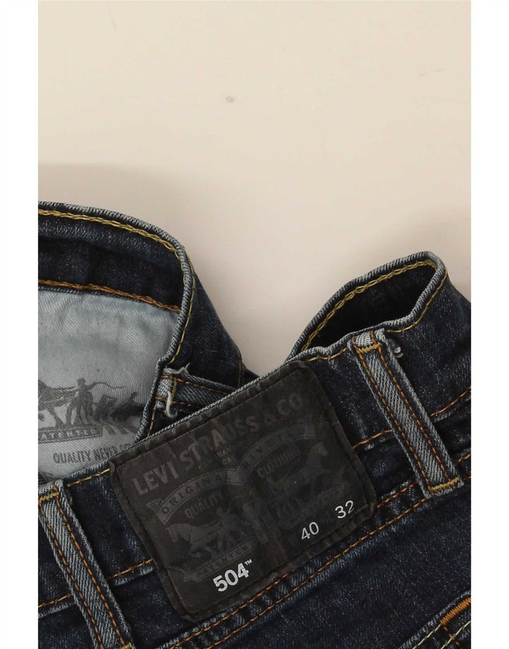 Jeans Levis 504 Straight Masculino W40 L32 Azul Marinho