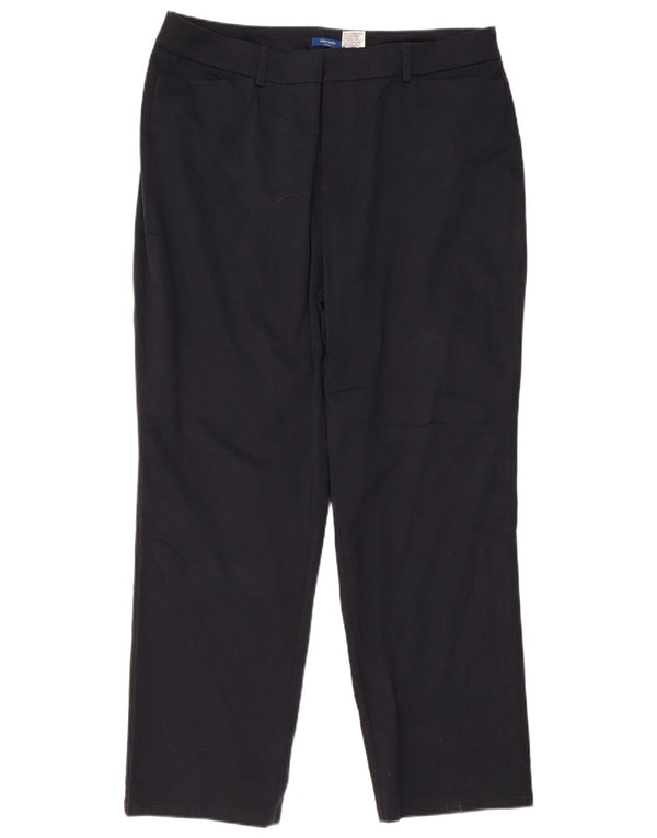 Calça feminina Dockers plus size casual US 18 2XL W40 L31 algodão azul marinho