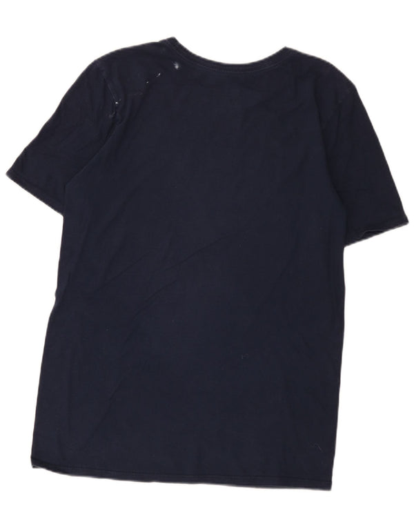 Camiseta masculina Nike Athletic Cut Top pequeno algodão azul marinho