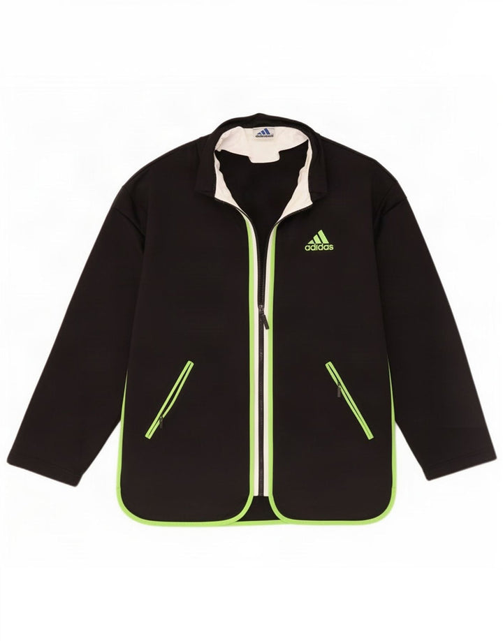 Adidas Mens Graphic Tracksuit Top Jacket Médio Preto