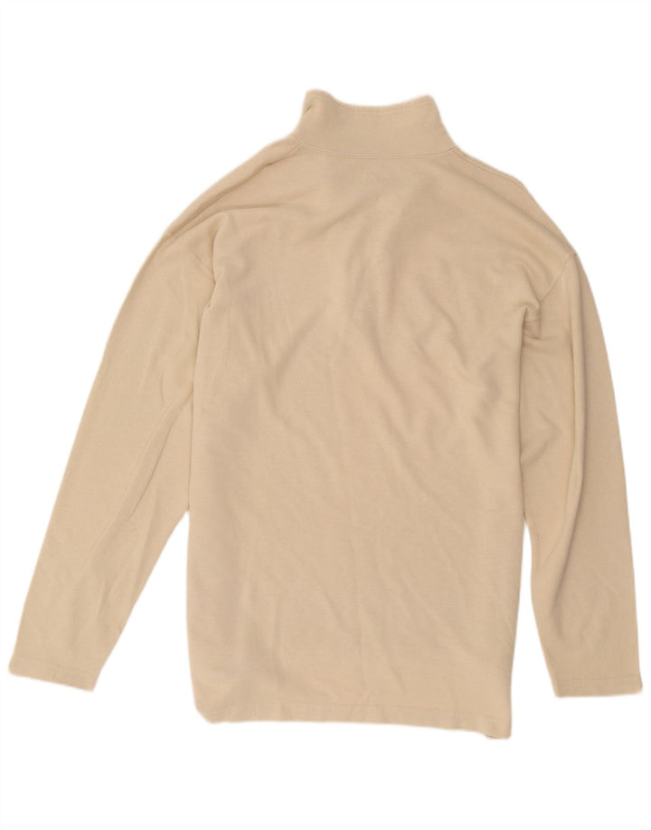 Camisa polo masculina de manga comprida Lee grande algodão bege