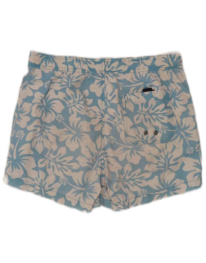 Shorts de natação masculino North Sails médio azul floral algodão
