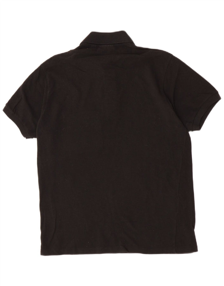 Camisa polo masculina Lacoste Classic Fit tamanho 4 médio algodão preto