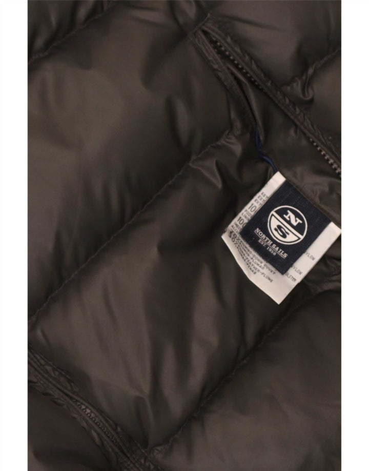 Colete masculino acolchoado reversível North Sails UK 42 XL cinza poliamida